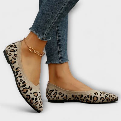 Bailarinas de encaje estampado de leopardo