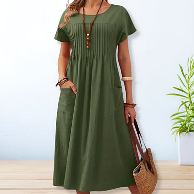 Vestido de día de ajuste relajado Ruby
