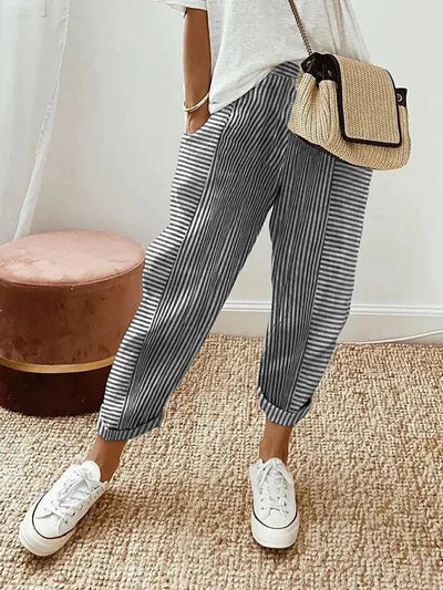 Pantalones de Primavera a Rayas Anne