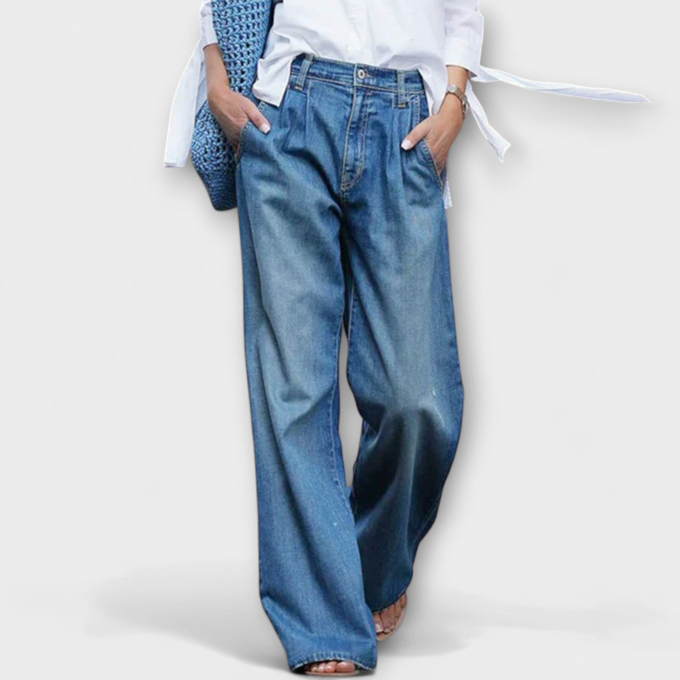 Ava - Jeans de alta calidad con piernas anchas