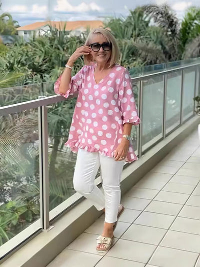 Evelyn - Blusa Vintage Elegante