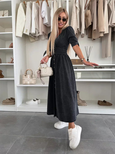 Thea | Deslumbrante Vestido de Mezclilla