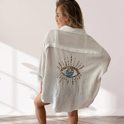 Camisa de algodón oversize Horus
