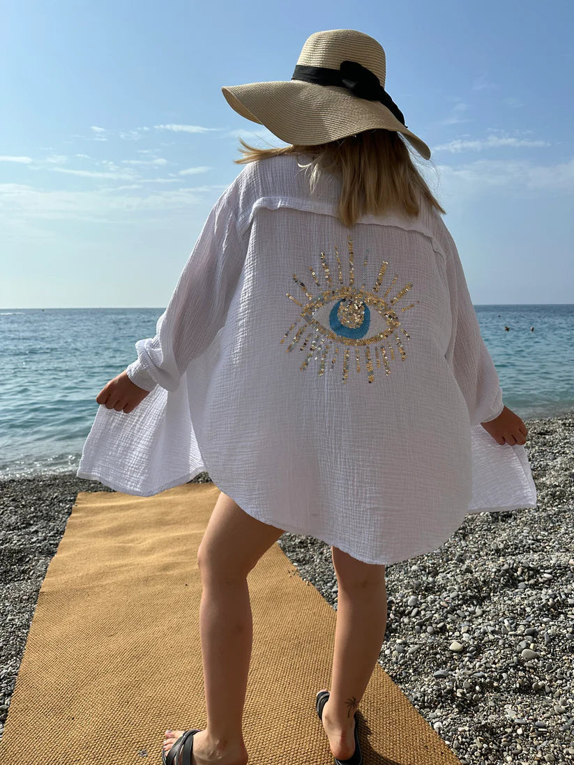 Camisa de algodón oversize Horus
