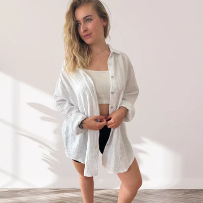 Camisa de algodón oversize Horus