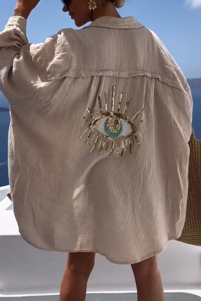 Camisa de algodón oversize Horus