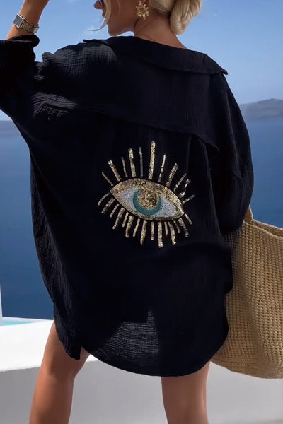 Camisa de algodón oversize Horus