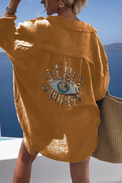 Camisa de algodón oversize Horus