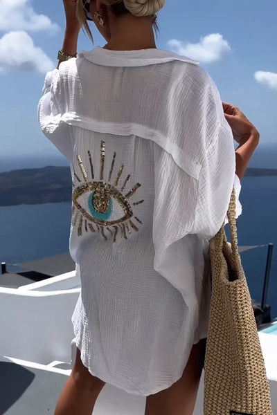 Camisa de algodón oversize Horus