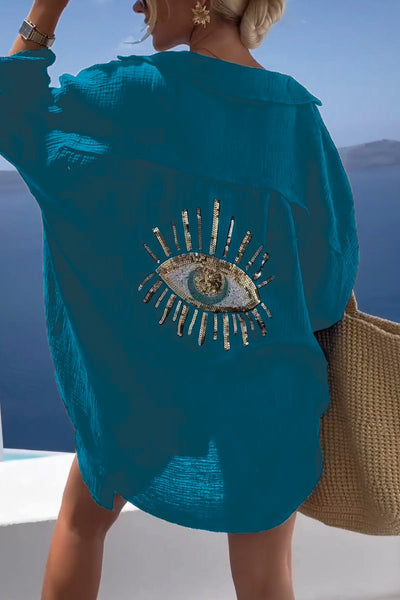 Camisa de algodón oversize Horus