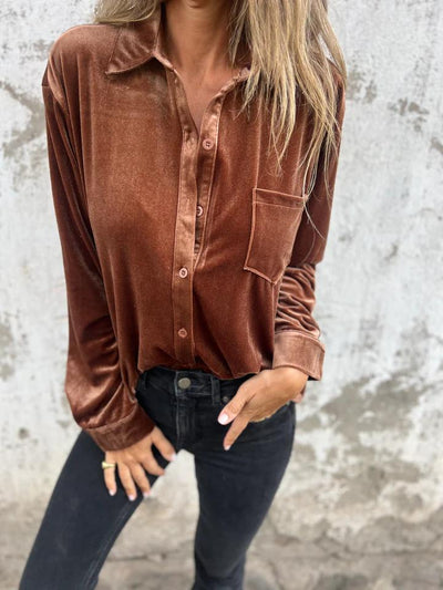Blusa de terciopelo Clara