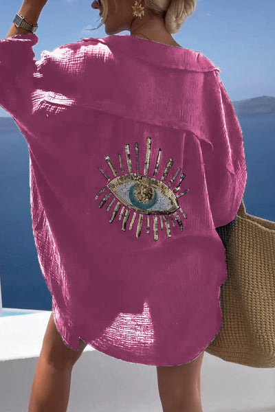 Camisa de algodón oversize Horus