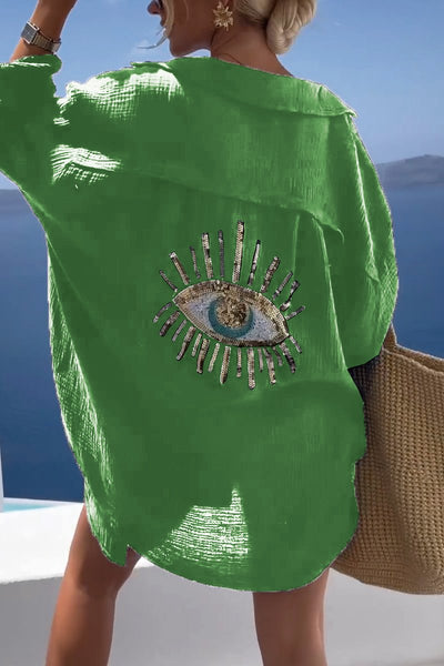 Camisa de algodón oversize Horus