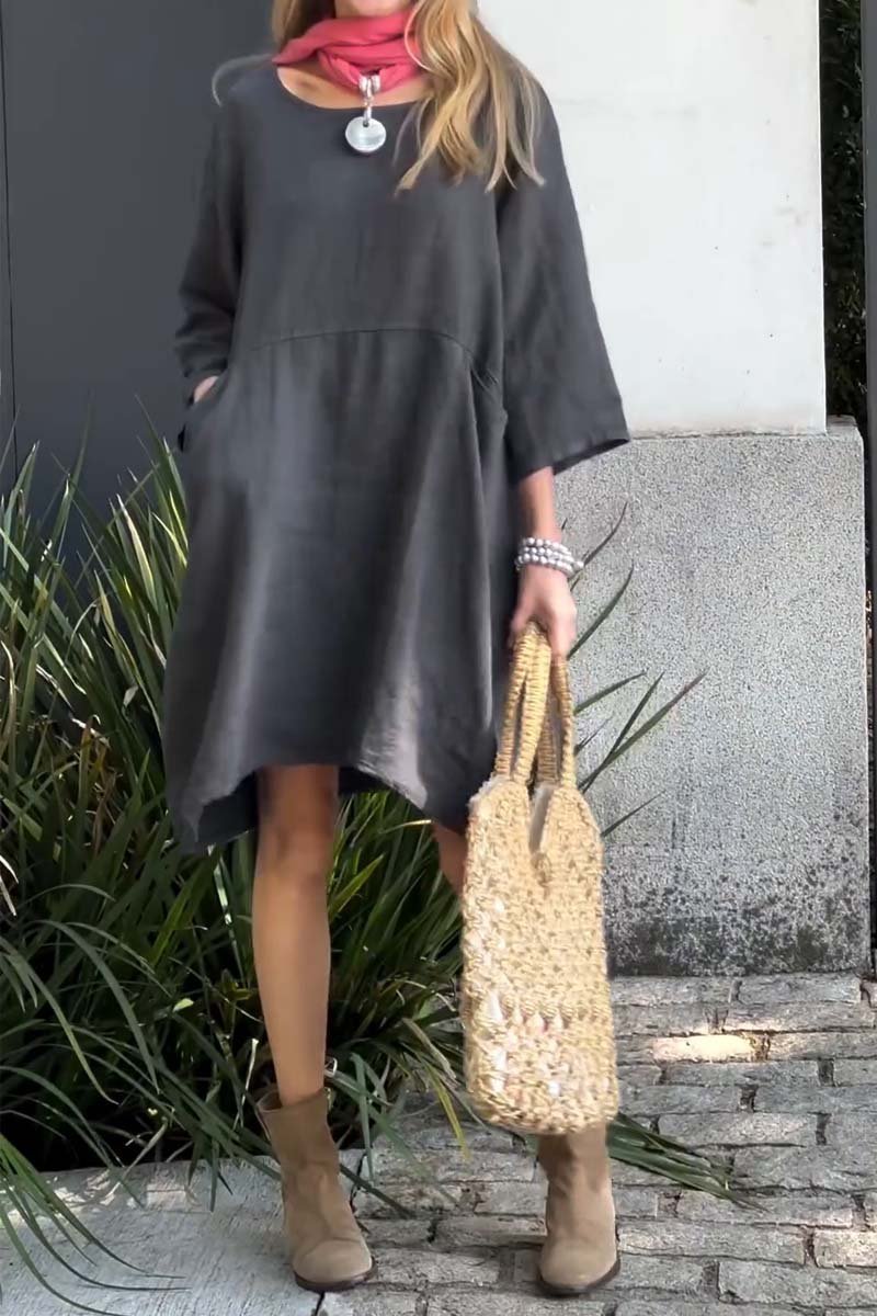 El vestido de lino diario de Emma