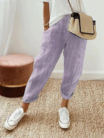 Pantalones de Primavera a Rayas Anne