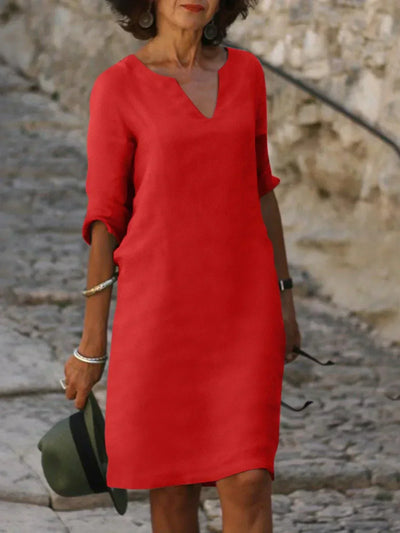 Sylvia | Vestido elegante con escote en V
