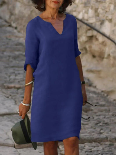 Sylvia | Vestido elegante con escote en V