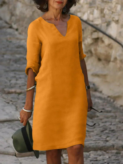 Sylvia | Vestido elegante con escote en V