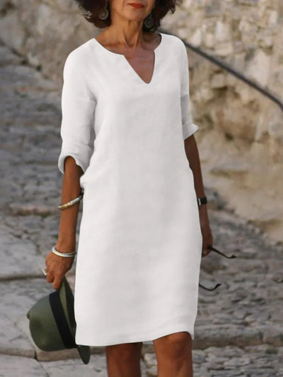 Sylvia | Vestido elegante con escote en V