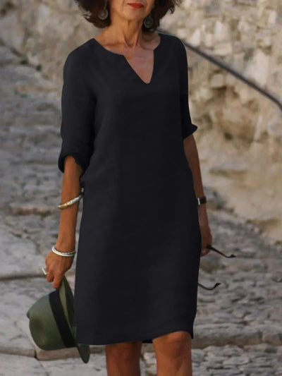 Sylvia | Vestido elegante con escote en V