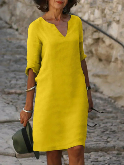 Sylvia | Vestido elegante con escote en V