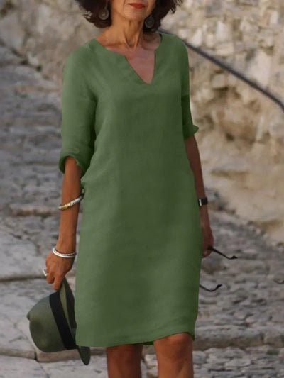 Sylvia | Vestido elegante con escote en V